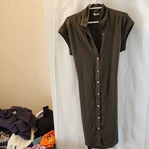 Japna Olive Midi Dress